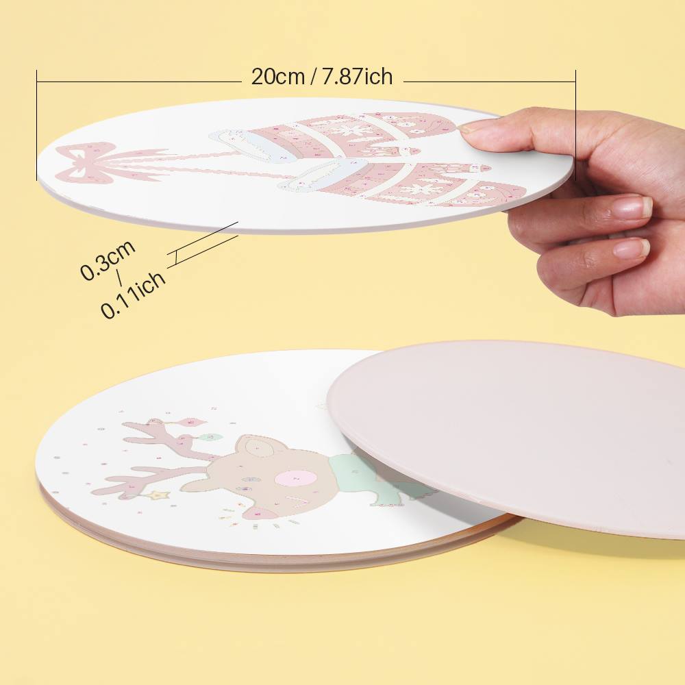 Cozy Mittens and Reindeer paint by numbers placemat set – image 9