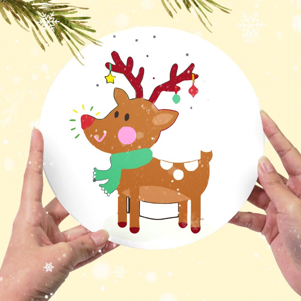 Cozy Mittens and Reindeer paint by numbers placemat set – image 14