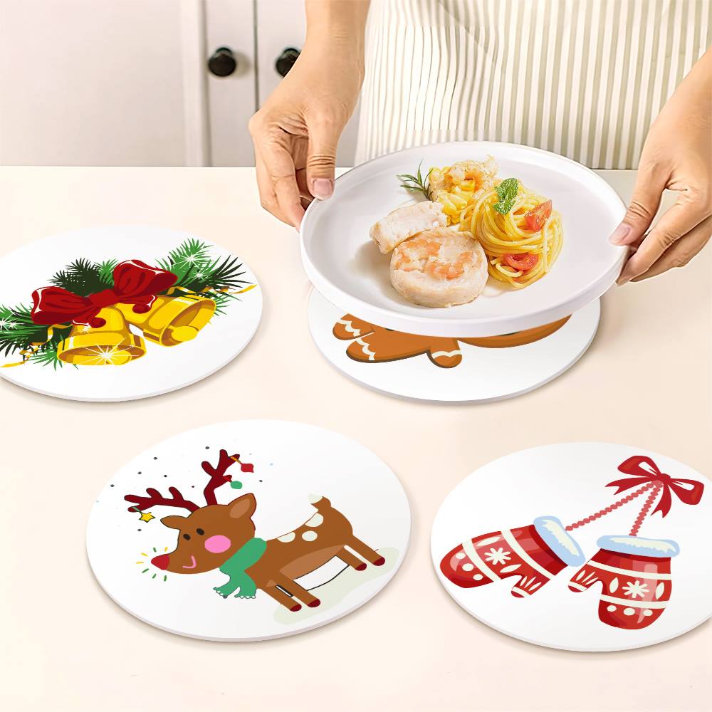 Cozy Mittens and Reindeer paint by numbers placemat set – image 18