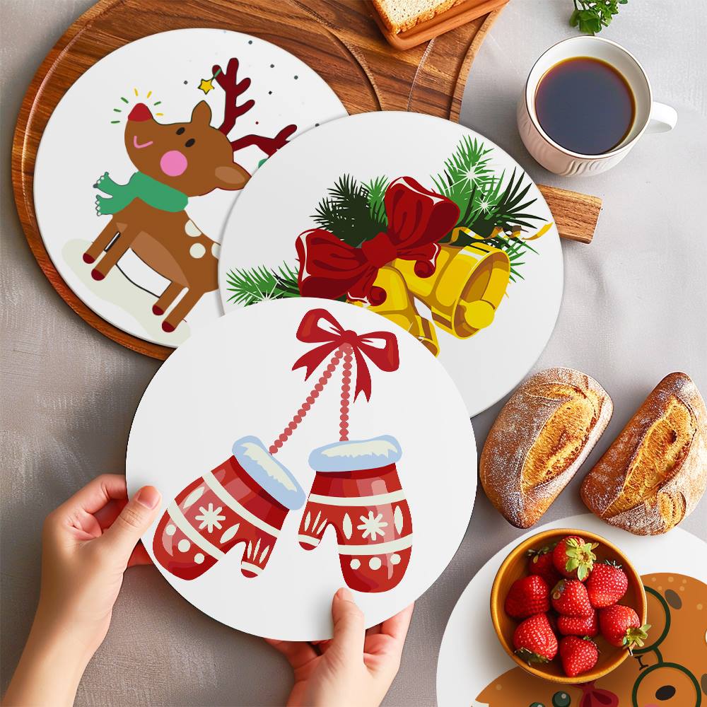 Cozy Mittens and Reindeer paint by numbers placemat set – image 19
