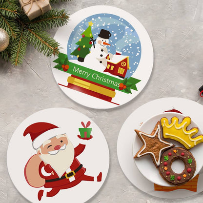 Jolly Santa and Snowman Globe paint by numbers placemat set – image 5