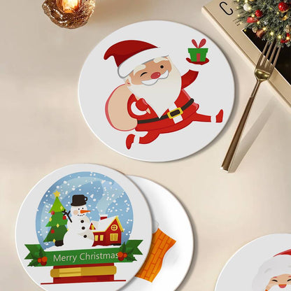 Jolly Santa and Snowman Globe paint by numbers placemat set – image 6