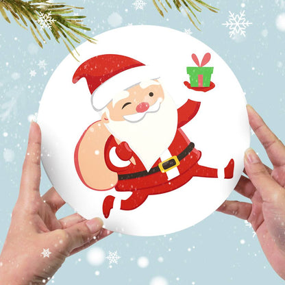 Jolly Santa and Snowman Globe paint by numbers placemat set – image 10