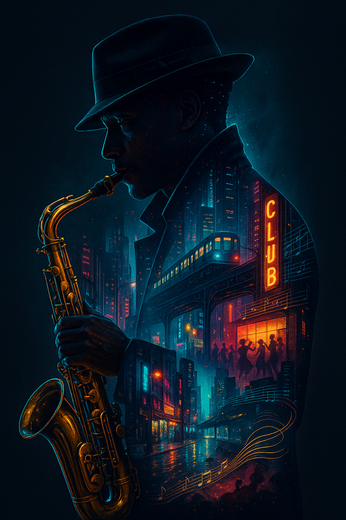 Midnight Jazz (100 Color Diamond Painting) Diamond Painting kit