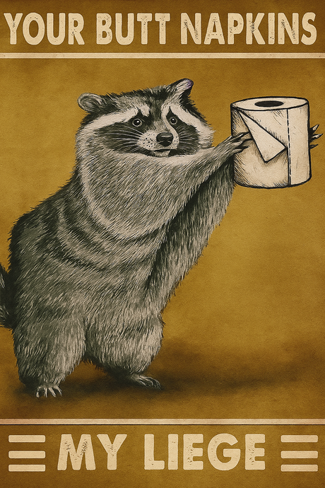 Raccoon with TP (Diamond Painting) Diamond Painting kit