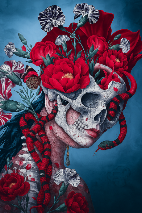 The Serpent and the Skull (Diamond Painting) Diamond Painting kit