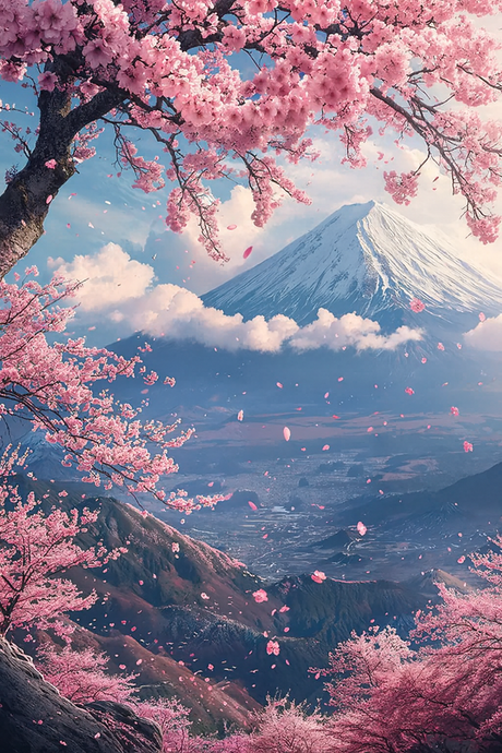 The Sakura Veil of Heaven (Diamond Painting) Diamond Painting kit