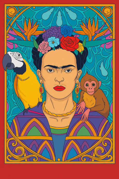 Frida Kahlo in Bloom (Diamond Painting) Diamond Painting kit