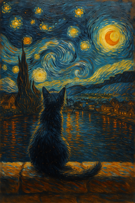 Riverside Cat (Diamond Painting) Diamond Painting kit