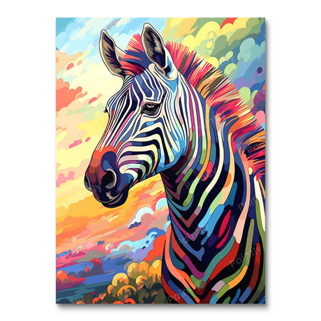 Psychedelic Zebra II (Diamond Painting) Diamond Painting kit