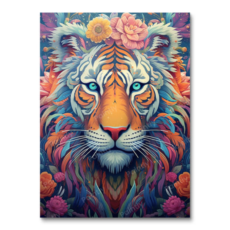 Psychedelic Tiger II (Diamond Painting) Diamond Painting kit