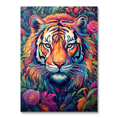 Psychedelic Tiger I (Diamond Painting) Diamond Painting kit