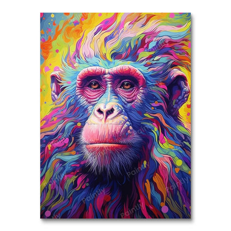 Psychedelic Monkey I (Diamond Painting) Diamond Painting kit
