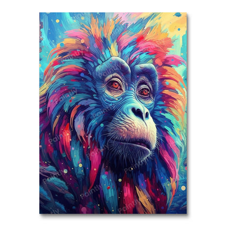 Psychedelic Baboon I (Diamond Painting) Diamond Painting kit