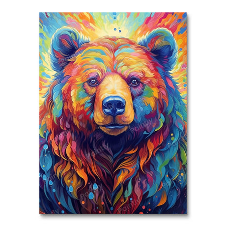 Psychedelic Bear IV (Diamond Painting) Diamond Painting kit
