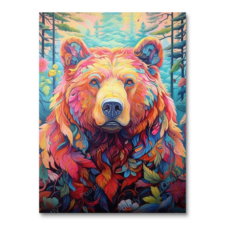 Psychedelic Bear II (Diamond Painting) Diamond Painting kit