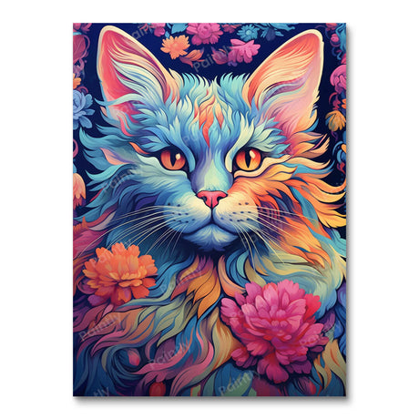 Psychedelic Cat IV (Diamond Painting) Diamond Painting kit