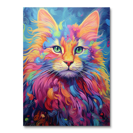 Psychedelic Cat V (Diamond Painting) Diamond Painting kit