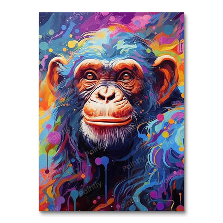 Psychedelic Chimp I (Diamond Painting) Diamond Painting kit