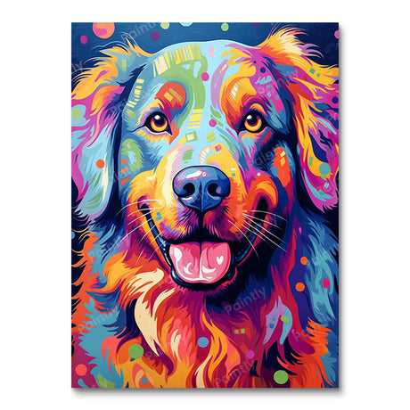 Psychedelic Dog IV (Diamond Painting) Diamond Painting kit