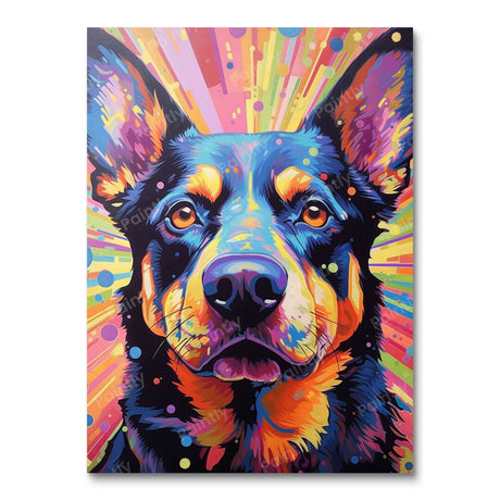Psychedelic Dog V (Diamond Painting) Diamond Painting kit