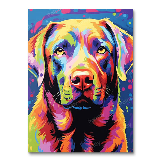Psychedelic Dog III (Diamond Painting)