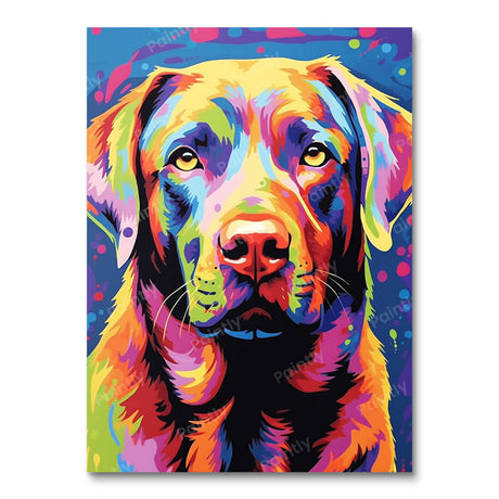 Psychedelic Dog III (Diamond Painting) Diamond Painting kit