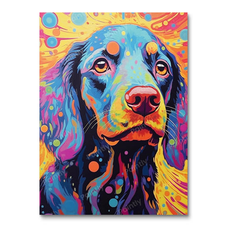 Psychedelic Dog I (Diamond Painting) Diamond Painting kit