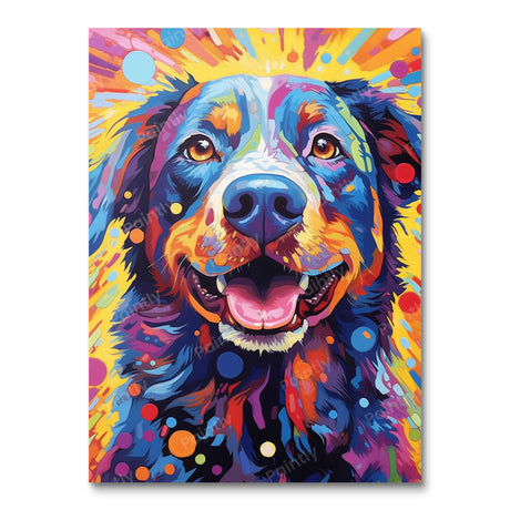 Psychedelic Dog II (Diamond Painting) Diamond Painting kit