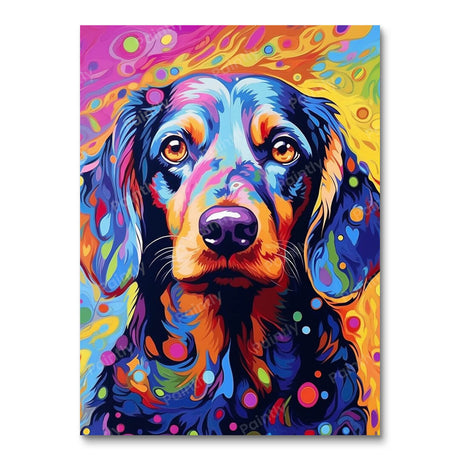 Psychedelic Dog VI (Diamond Painting) Diamond Painting kit