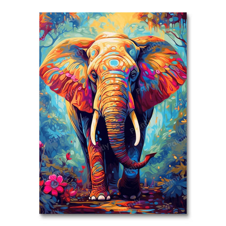 Psychedelic Elephant II (Diamond Painting) Diamond Painting kit