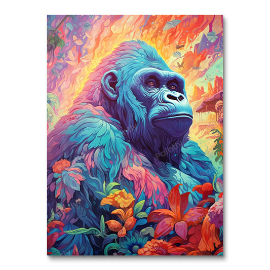 Psychedelic Gorilla IV (Diamond Painting)