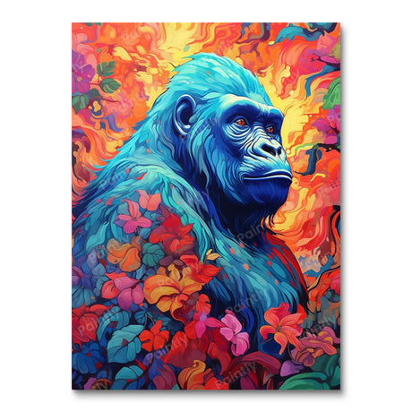 Psychedelic Gorilla II (Diamond Painting) Diamond Painting kit