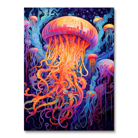Psychedelic Jellyfish I (Diamond Painting) Diamond Painting kit