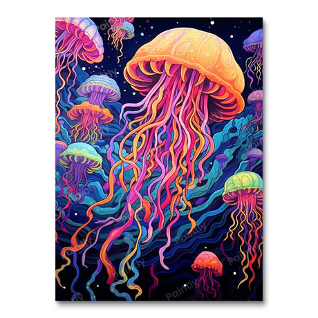 Psychedelic Jellyfish II (Diamond Painting) Diamond Painting kit