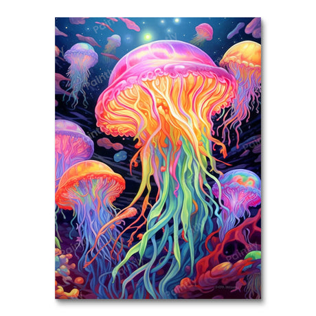 Psychedelic Jellyfish IV (Diamond Painting) Diamond Painting kit