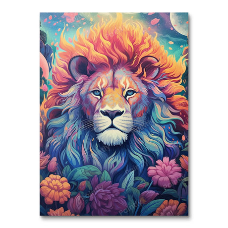 Psychedelic Lion IV (Diamond Painting) Diamond Painting kit