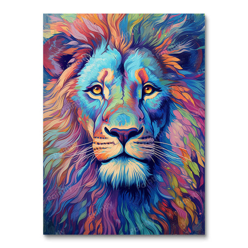 Psychedelic Lion III (Diamond Painting)