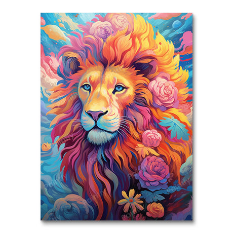 Psychedelic Lion VIIII (Diamond Painting) Diamond Painting kit
