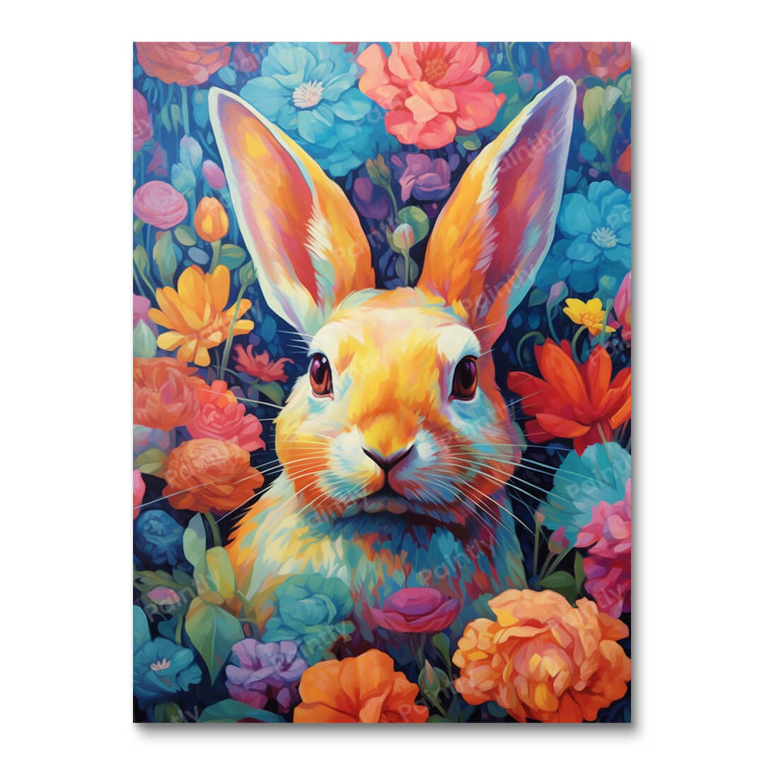 Psychedelic Rabbit I (Diamond Painting)