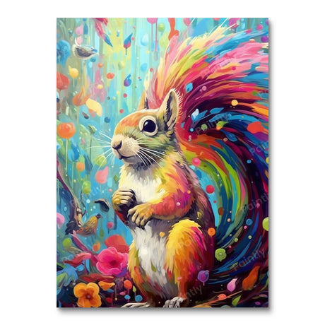 Psychedelic Squirrel III (Diamond Painting) Diamond Painting kit