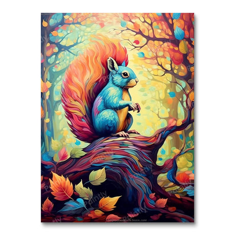 Psychedelic Squirrel I (Diamond Painting) Diamond Painting kit
