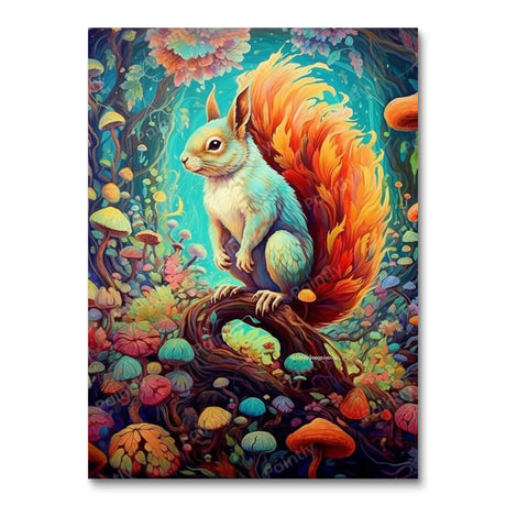Psychedelic Squirrel II (Diamond Painting) Diamond Painting kit