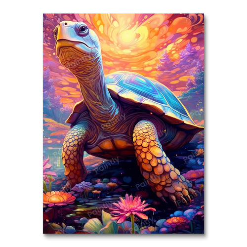 Psychedelic Tortoise II (Diamond Painting)