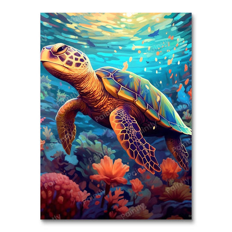 Sea Turtle III (Diamond Painting) Diamond Painting kit