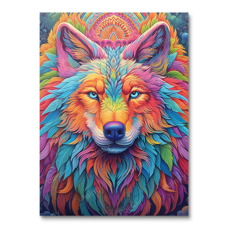 Psychedelic Wolf IV (Diamond Painting) Diamond Painting kit