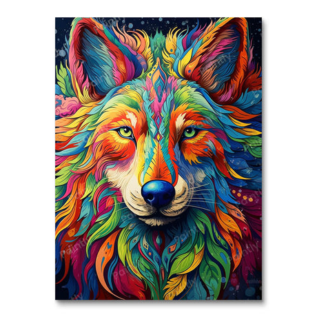Psychedelic Wolf V (Diamond Painting) Diamond Painting kit