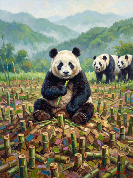 Panda Ate the Bamboo