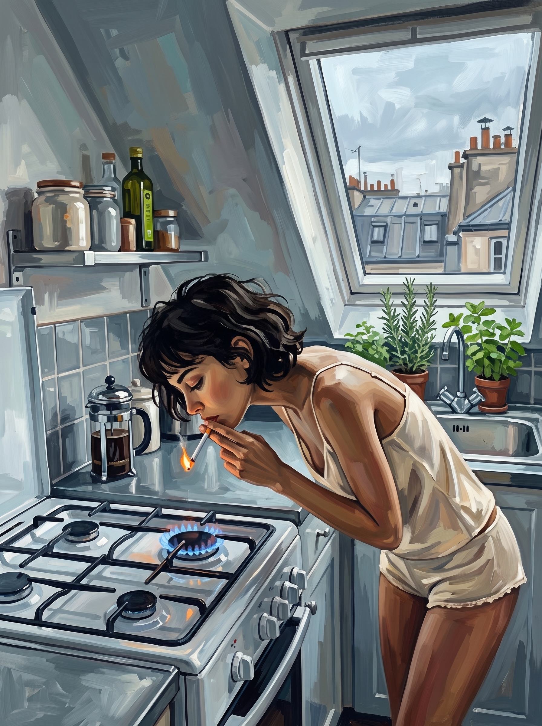 Parisian Garret Kitchen
