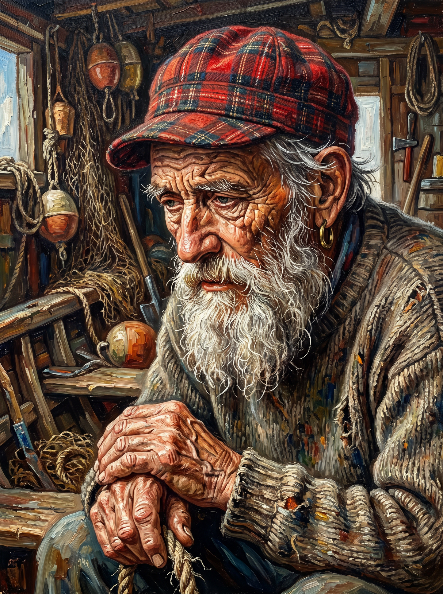 The Old Net Mender